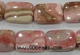 CRC112 15.5 inches 15*20mm rectangle natural argentina rhodochrosite beads