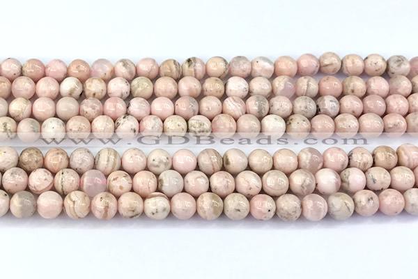 CRC1196 15 inches 6mm round rhodochrosite gemstone beads