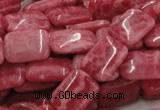 CRC14 16 inches 12*18mm rectangle rhodochrosite beads wholesale