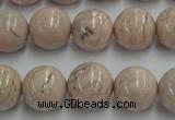 CRC155 15.5 inches 14mm round Argentina rhodochrosite beads