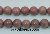 CRC203 16 inches 10mm round rhodochrosite gemstone beads wholesale