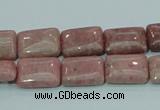 CRC206 16 inches 10*14mm rectangle rhodochrosite gemstone beads