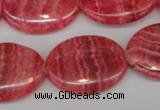 CRC27 15.5 inches 22*30mm oval dyed rhodochrosite gemstone beads