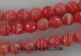 CRC403 15.5 inches 10mm faceted round synthetic rhodochrosite beads