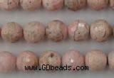 CRC456 15.5 inches 16mm faceted round Argentina rhodochrosite beads