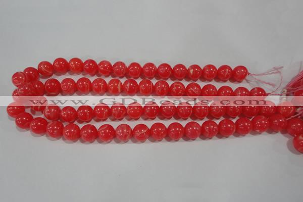 CRC504 15.5 inches 12mm round synthetic rhodochrosite beads