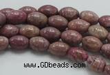 CRC65 15.5 inches 8*12mm rice rhodochrosite gemstone beads