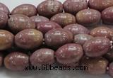 CRC66 15.5 inches 10*14mm rice rhodochrosite gemstone beads