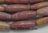 CRC69 15.5 inches 10*30mm rice rhodochrosite gemstone beads