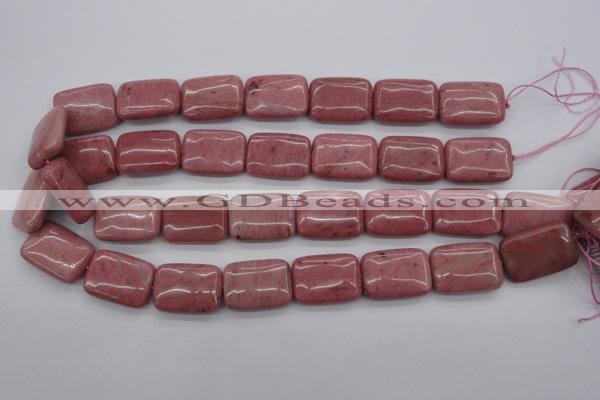 CRC702 15.5 inches 18*25mm rectangle rhodochrosite beads wholesale