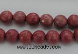 CRC803 15.5 inches 10mm faceted round Brazilian rhodochrosite beads