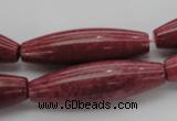 CRC811 15.5 inches 12*40mm rice Brazilian rhodochrosite beads