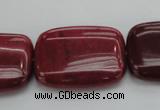 CRC826 15.5 inches 22*30mm rectangle Brazilian rhodochrosite beads