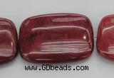 CRC827 15.5 inches 30*40mm rectangle Brazilian rhodochrosite beads