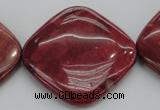 CRC843 15.5 inches 40*40mm diamond Brazilian rhodochrosite beads