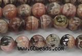 CRC902 15.5 inches 7mm round natural rhodochrosite beads