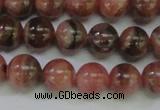 CRC915 15.5 inches 8mm round natural rhodochrosite beads