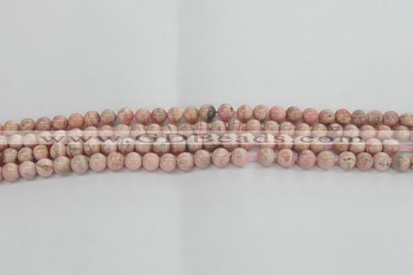 CRC921 15.5 inches 6mm round natural rhodochrosite beads