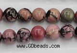 CRD03 15.5 inches 10mm round natural rhodonite gemstone beads