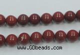 CRE01 16 inches 8mm round natural red jasper beads wholesale