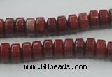 CRE05 16 inches 5*8mm rondelle natural red jasper beads wholesale