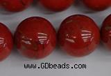 CRE318 15.5 inches 20mm round red jasper beads wholesale