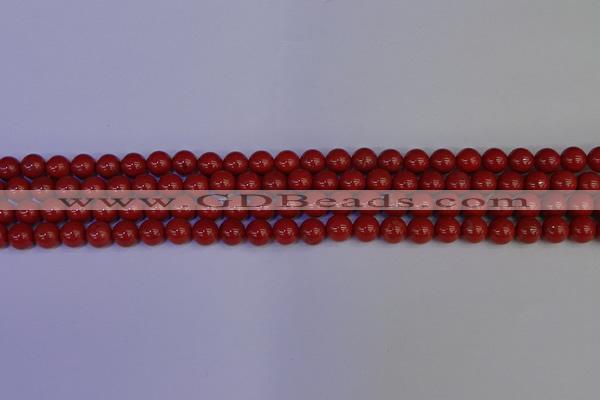 CRE321 15.5 inches 6mm round red jasper beads wholesale