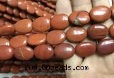 CRE64 15.5 inches 13*18mm oval red jasper beads wholesale