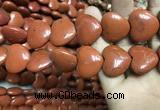 CRE67 15.5 inches 20*23mm heart red jasper beads wholesale