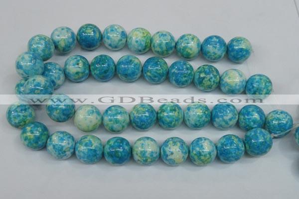 CRF108 15.5 inches 20mm round dyed rain flower stone beads wholesale