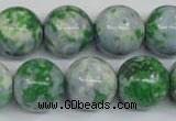 CRF156 15.5 inches 16mm round dyed rain flower stone beads wholesale