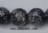 CRF287 15.5 inches 18mm round dyed rain flower stone beads