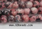 CRF301 15.5 inches 6mm round dyed rain flower stone beads wholesale