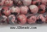 CRF303 15.5 inches 10mm round dyed rain flower stone beads wholesale