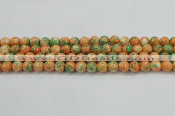 CRF312 15.5 inches 14mm round dyed rain flower stone beads wholesale