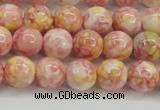 CRF316 15.5 inches 8mm round dyed rain flower stone beads wholesale