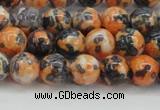 CRF323 15.5 inches 8mm round dyed rain flower stone beads wholesale