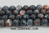 CRF328 15.5 inches 4mm round dyed rain flower stone beads wholesale