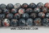 CRF329 15.5 inches 6mm round dyed rain flower stone beads wholesale