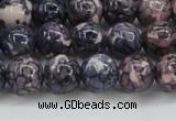 CRF338 15.5 inches 10mm round dyed rain flower stone beads wholesale