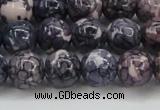 CRF339 15.5 inches 12mm round dyed rain flower stone beads wholesale