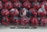 CRF345 15.5 inches 10mm round dyed rain flower stone beads wholesale