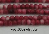 CRF439 15.5 inches 3mm round dyed rain flower stone beads wholesale