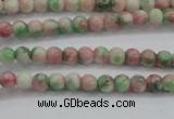 CRF449 15.5 inches 3mm round dyed rain flower stone beads wholesale