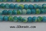 CRF451 15.5 inches 3mm round dyed rain flower stone beads wholesale