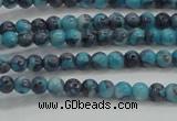 CRF452 15.5 inches 3mm round dyed rain flower stone beads wholesale