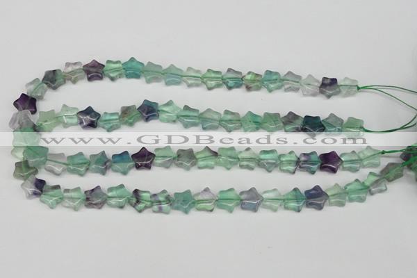 CRG04 15.5 inches 12*12mm star fluorite gemstone beads wholesale