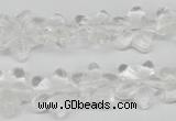 CRG14 15.5 inches 16*16mm star white crystal gemstone beads