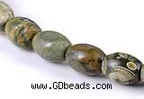 CRH01 8*10mm rice shape natural rhyolite stone beads Wholesale