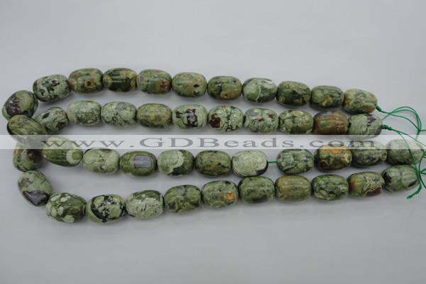 CRH127 15.5 inches 13*18mm drum rhyolite gemstone beads